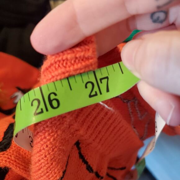 Vintage 80s Orange Halloween Maximalist Beaded Embroidered Sweater Ghost Witch - Picture 15 of 16